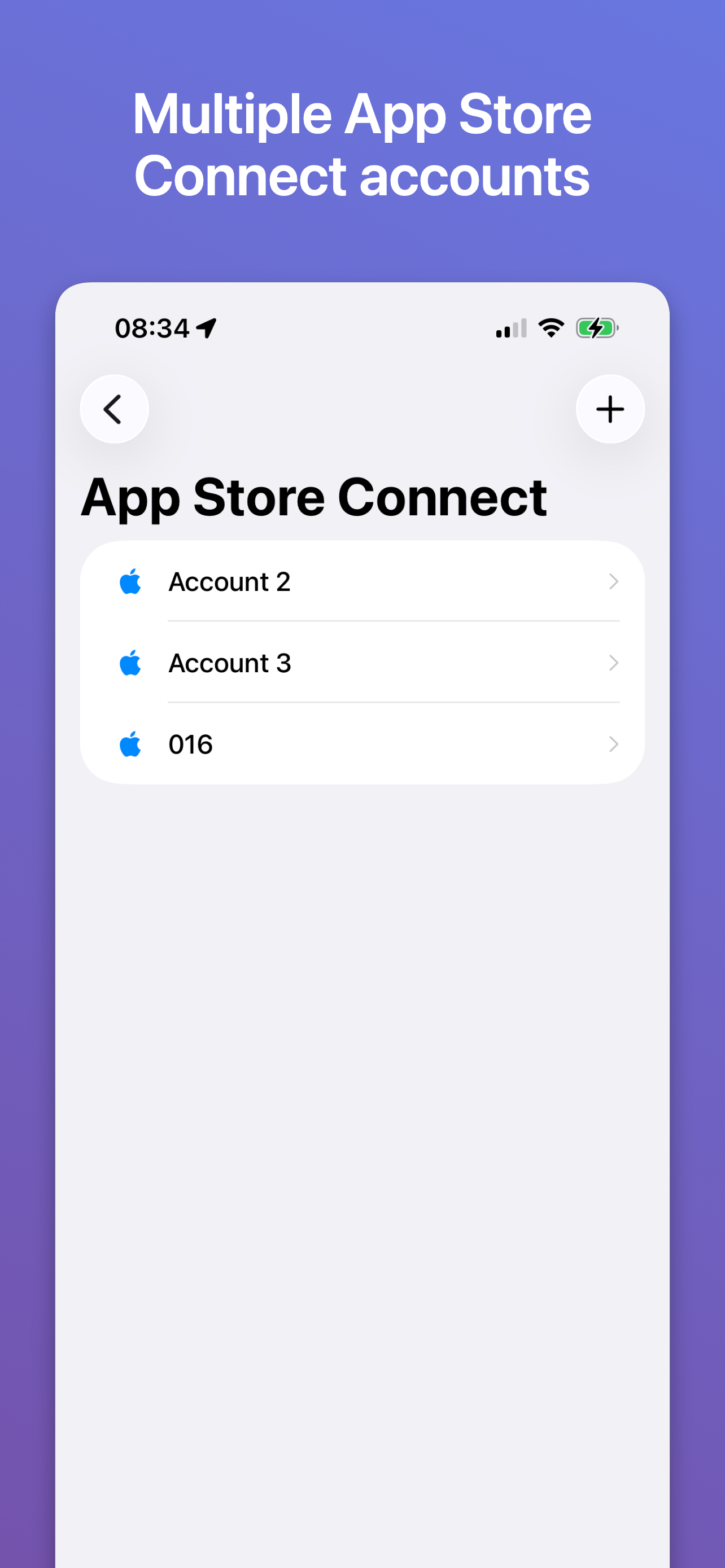 Multiple App Store Connect accounts