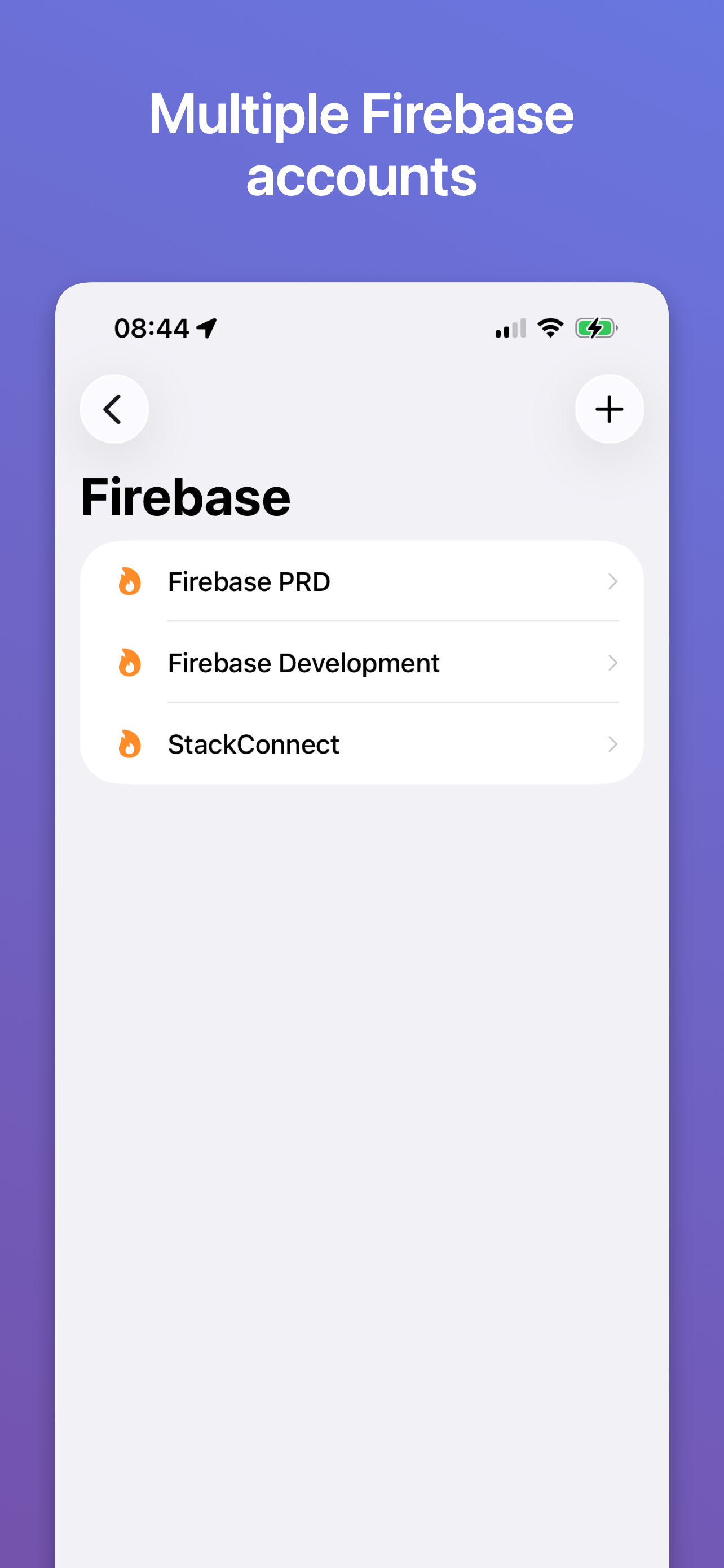Multiple Firebase accounts